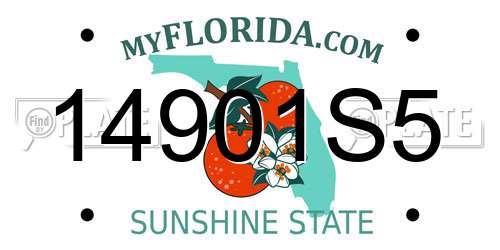14901S5 Florida License Plate