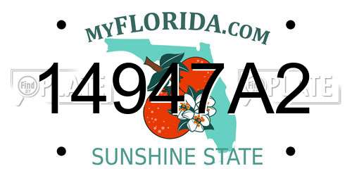 14947A2 Florida License Plate