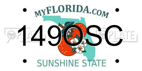 149OSC Florida License Plate