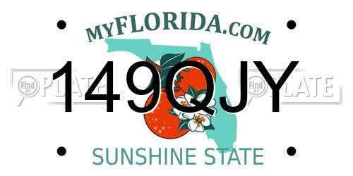 149QJY Florida License Plate