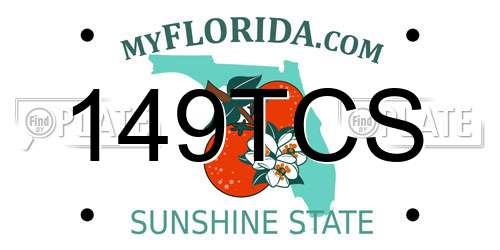 149TCS Florida License Plate
