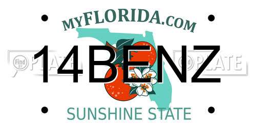 14BENZ Florida License Plate