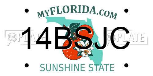 14BSJC Florida License Plate