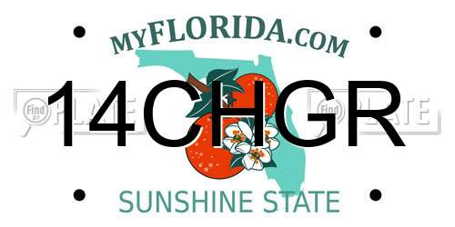 14CHGR Florida License Plate