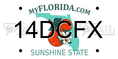 14DCFX Florida License Plate