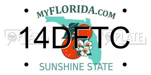 14DFTC Florida License Plate