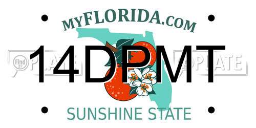 14DPMT Florida License Plate