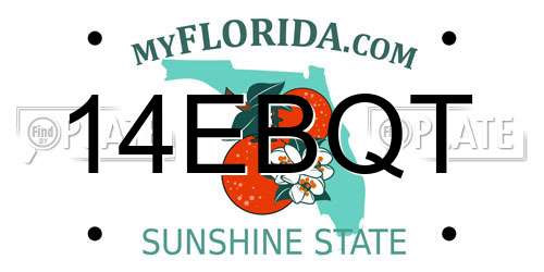 14EBQT Florida License Plate
