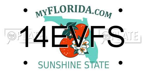 14EVFS Florida License Plate