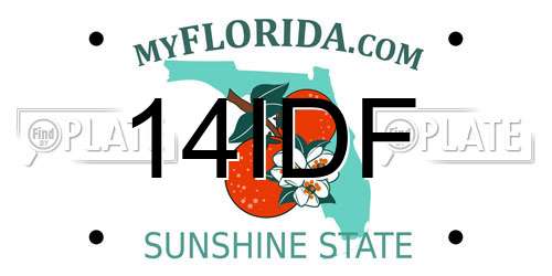 14IDF Florida License Plate