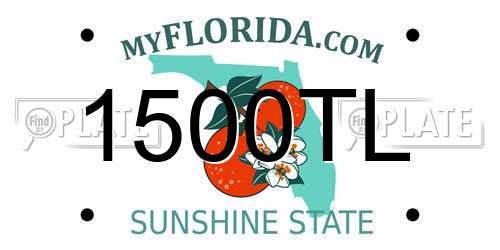 1500TL Florida License Plate