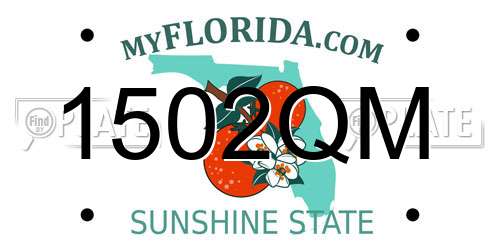 1502QM Florida License Plate