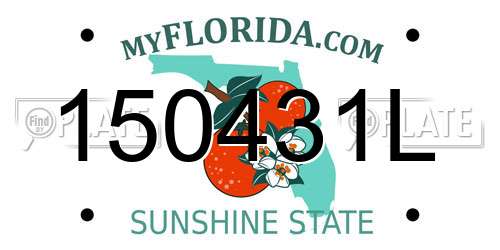 150431L Florida License Plate