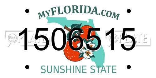 1506515 Florida License Plate