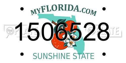 1506528 Florida License Plate