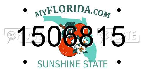 1506815 Florida License Plate