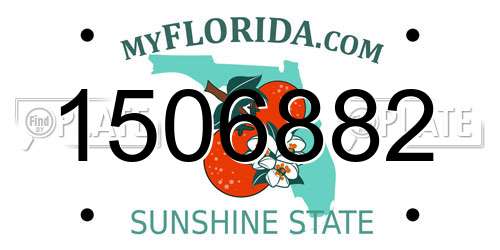1506882 Florida License Plate