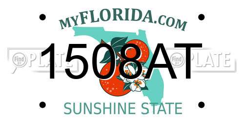 1508AT Florida License Plate