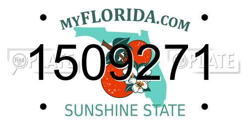 1509271 Florida License Plate