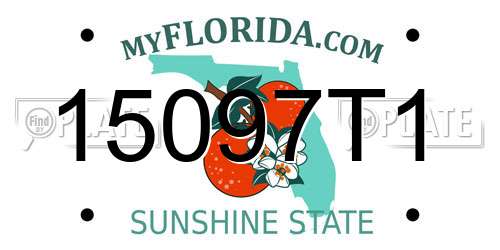 15097T1 Florida License Plate