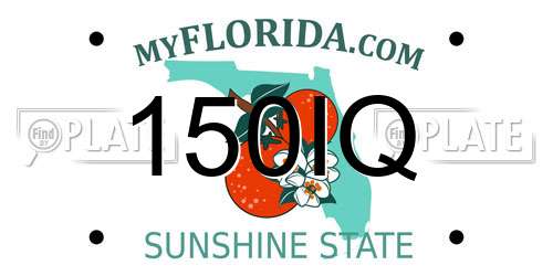 150IQ Florida License Plate