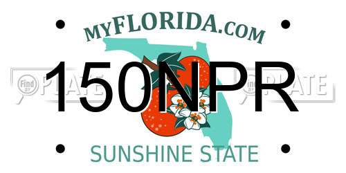 150NPR Florida License Plate