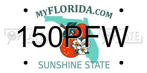 150PFW Florida License Plate
