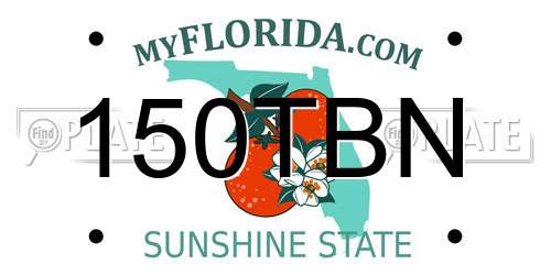 150TBN Florida License Plate