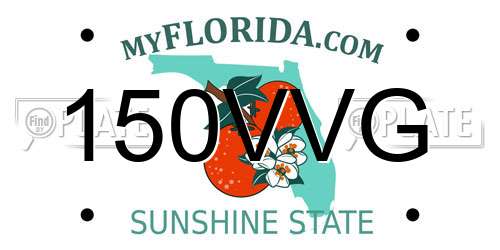 150VVG Florida License Plate