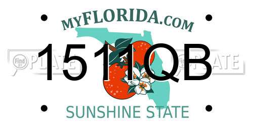 1511QB Florida License Plate