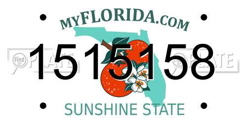 1515158 Florida License Plate