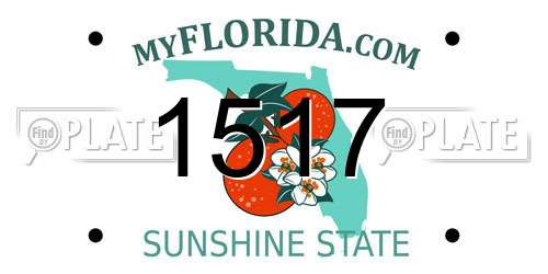 1517 Florida License Plate