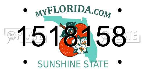 1518158 Florida License Plate