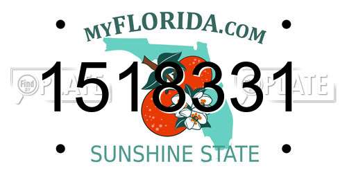 1518331 Florida License Plate