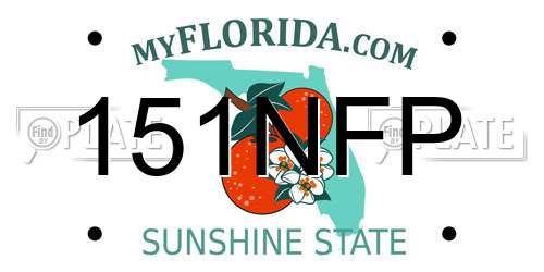 151NFP Florida License Plate