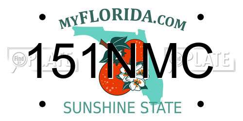 151NMC Florida License Plate