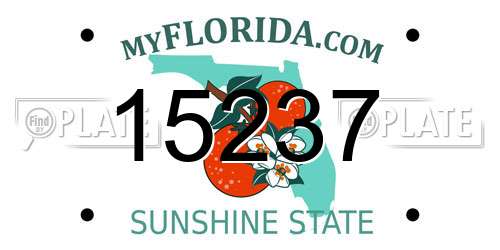 15237 Florida License Plate