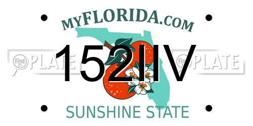 152IIV Florida License Plate