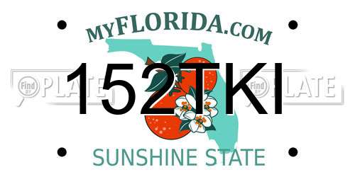 152TKI Florida License Plate