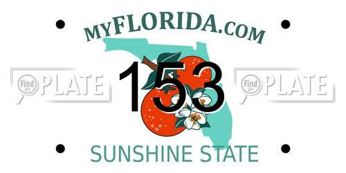 153 Florida License Plate