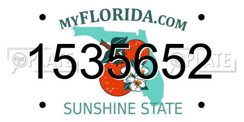 1535652 Florida License Plate