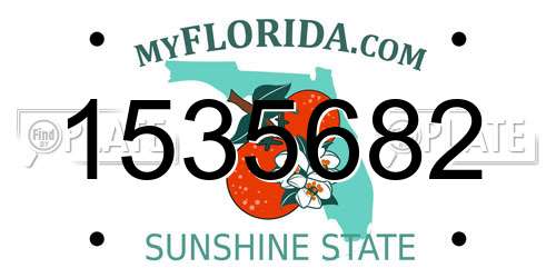 1535682 Florida License Plate