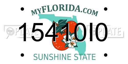 15410I0 Florida License Plate
