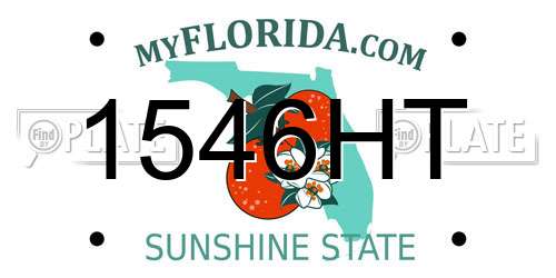 1546HT Florida License Plate