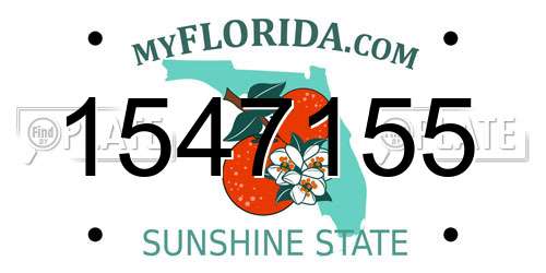 1547155 Florida License Plate