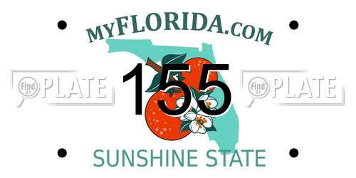 155 Florida License Plate