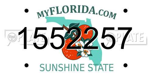 1552257 Florida License Plate