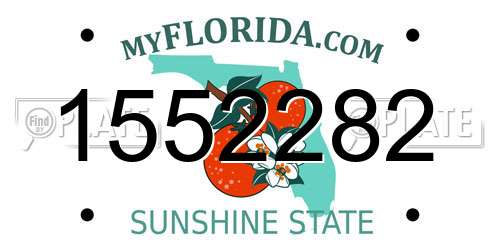 1552282 Florida License Plate