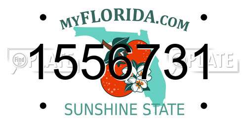 1556731 Florida License Plate