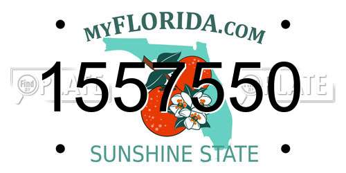 1557550 Florida License Plate